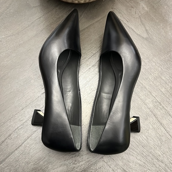 Franco Sarto Diva Leather Kitten Heel Pumps - Picture 5 of 13